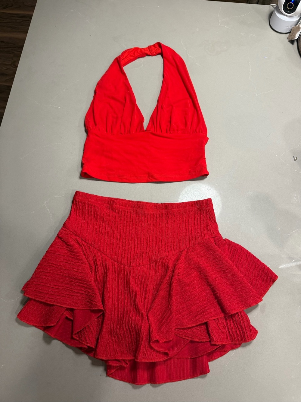 Skirt & Halter Top Set